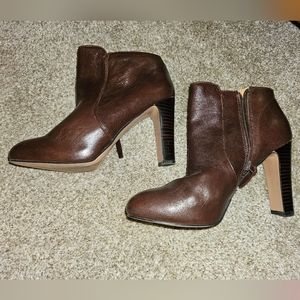 Nine West brown ankle boots sz 7.5